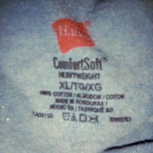 Men's Hanes Cmfsoft Hvy Wgt Blue Graphic "Approaching Magnificent" T-Shirt Sz XL